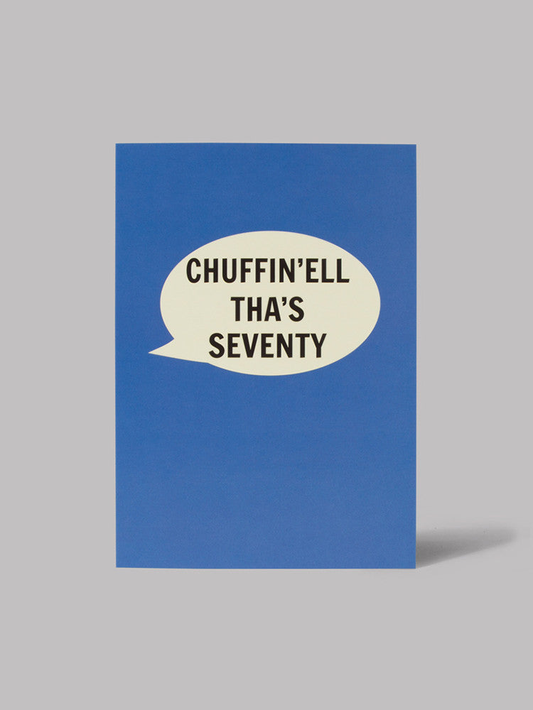 Chuffin'ell Tha's Seventy Card - Car & Kitchen