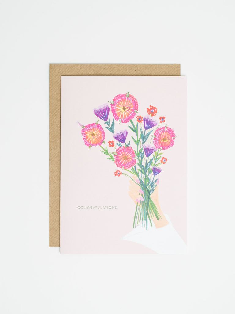 Wedding Flowers Card - Car & Kitchen